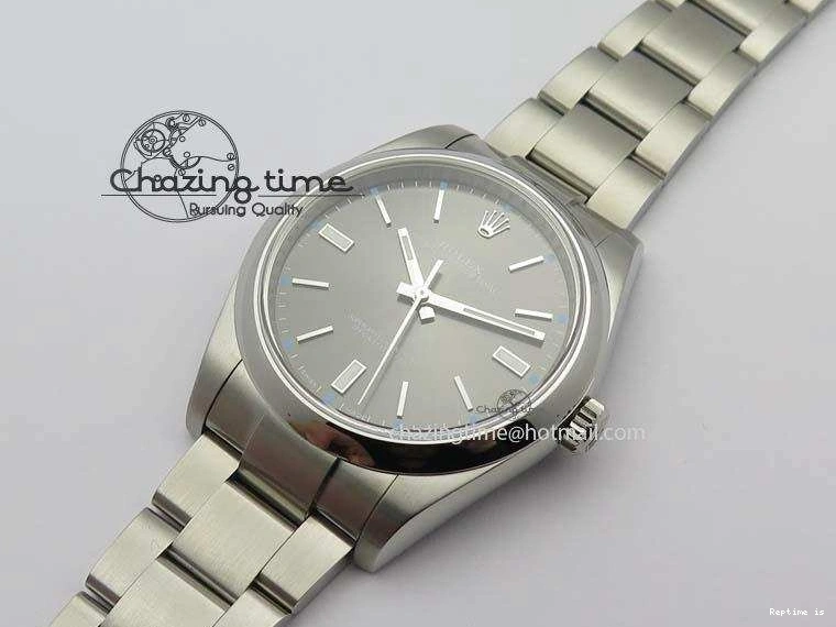1219 Premium Oyster Perpetual 39mm 114300 JF 1:1 Best Edition Gray Dial On SS Bracelet SA 3795